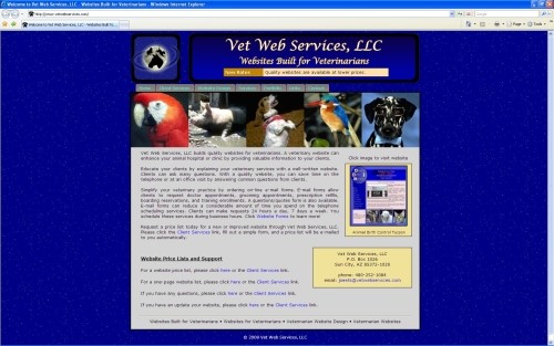 Centered Pictured Website